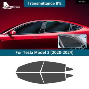 テスラ フロントリアサイドウィンドウ ソーラー UV プロテクター夏の色合いフィルム モデル 3 MODEL3 2020-24 アクセサリー カス