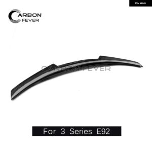 BMW カーボン リア トランク スポイラー ウィング 3シリーズ E92 M3 2006-2013 2 ドア カップル専用 CONVERIBL とセダン カスタムパーツ ア - M4 Style
