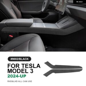 テスラ イタリアトップスエードセンターコンソールサイドストリップトリム ステッカー モデル 3 ハイランド 2024 以降の装飾インテリア アク - 9002 Highland