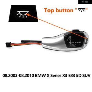BMW LED ギア シフトノブ シフターキット E46 E39 E90 E60 E92 E38 E91 E61 E87 E93 E83 E63 E85 E82 E81 E89 E84 E88 E64 アクセサリー カ - X3 E83 Silver 1