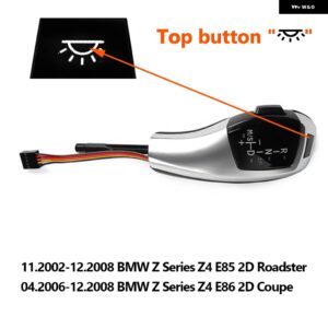 BMW LED ギア シフトノブ シフターキット E46 E39 E90 E60 E92 E38 E91 E61 E87 E93 E83 E63 E85 E82 E81 E89 E84 E88 E64 アクセサリー カ - Z4 E85 E86 Silver 1