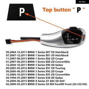 BMW LED ギア シフトノブ シフターキット E46 E39 E90 E60 E92 E38 E91 E61 E87 E93 E83 E63 E85 E82 E81 E89 E84 E88 E64 アクセサリー カ - Silver 2