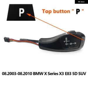 BMW LED ギア シフトノブ シフターキット E46 E39 E90 E60 E92 E38 E91 E61 E87 E93 E83 E63 E85 E82 E81 E89 E84 E88 E64 アクセサリー カ - X3 E83 Black 2