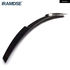 BMW スポイラー 5シリーズ F10 カーボン 2010-2017 年リアダックテールウィングトランクタイプ MS ABS アクセサリー カスタムパーツ アクセ - Glossy Black