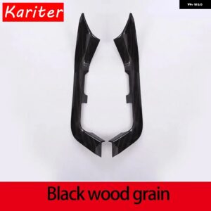 ランドローバー ABS 黒木目/カーセンターコントロールサイドトリム ストリップカバー ディスカバリー 4 LR4 2010-2016 カーアクセサリー カ - Wood grain