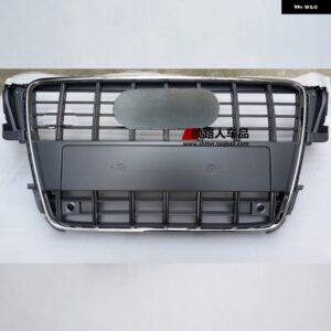 アウディ B8 フロントバンパー レーシング グリル ハニカム フード メッシュ グリッド A5 S5 SLINE 2008-2011 非 RS5 カスタムパーツ アク - Chrome GREY
