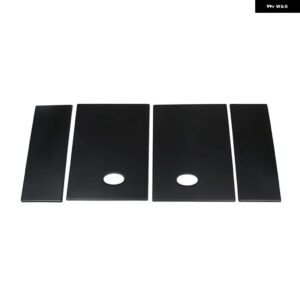 ランドローバー ディフェンダー 110 130 2020-2024 ABS カーボンリアウィンドウ パネル カバー トリム ステッカー カーアクセサリー カスタ - Matt black