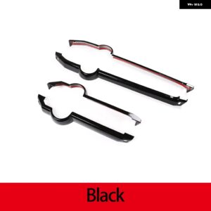 ランドローバー ABS ブラック/ドアインナードアトリム ストリップトリム ステッカー ディスカバリー 3 LR3 2004-2009 カーアクセサリー カ - black