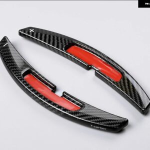 ポルシェ 2021 2022 パナメーラカイエン 992 911 カーボンステアリングホイール シフトパドル延長カーアクセサリー カスタムパーツ ア - black
