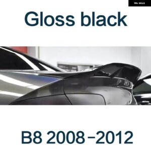 アウディ トランクスポイラー カーボン FRP リアウイングタイプ R スポイラー A4 B8 B8.5 セダン 2008-2015 カスタムパーツ アクセサリー - Gloss black b8