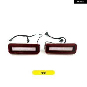 ランドローバー LED リアバンパー リフレクターテールブレーキ ストップランプ ウィンカーライト ディフェンダー 2020+ カーアクセサリー - model 1 red