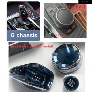 BMW クリスタルギア シフトノブ 3/4/57シリーズ F10 G30 X3 X5シリーズ G05 G01G08 G02 シャーシ ギアレバーカーアクセサリー カスタム - 3