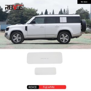 ランドローバー リアスペアタイヤカバー ボード ディフェンダー 2020-2023 90 110 カバー トランクテールゲート装飾 カスタムパーツ アクセ - Fuji White
