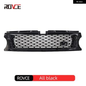 ランドローバー 1個 フロントバンパー グリル レンジローバースポーツ L320 2010-13 ABS カースタイリングメッシュグリル アクセサリー カ - all black