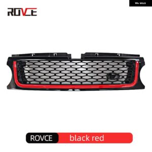 ランドローバー 1個 フロントバンパー グリル レンジローバースポーツ L320 2010-13 ABS カースタイリングメッシュグリル アクセサリー カ - black red