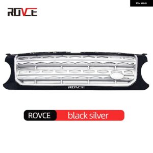 ランドローバー フロントバンパー グリル 車グリル ディスカバリー 4 2010-2016 L319 LR043292 LR051300 LR051299 LR024301 アクセサリー - 10-13 silver black