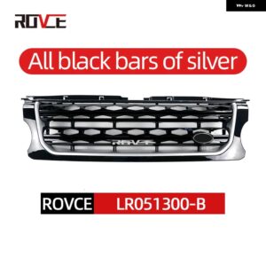 ランドローバー フロントバンパー グリル 車グリル ディスカバリー 4 2010-2016 L319 LR043292 LR051300 LR051299 LR024301 アクセサリー - 14-16 black silver