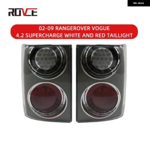 ランドローバー リアテールライト ブレーキ ランプ レンジローバーヴォーグ 2002-2009 L322 4.2 スーパーチャージスタイルカーアクセサリー - white red a pair