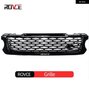 ランドローバー レンジローバースポーツ SVR 2014-16 L494 フロントバンパー グリル センターパネル スタイリングアッパーグリル カスタム - all black