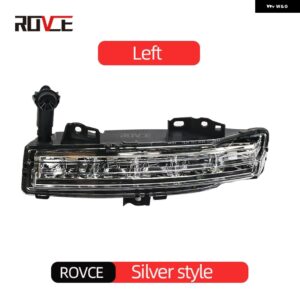 ランドローバー フロントバンパー LED フォグライト デイタイム ランニングライト レンジローバーヴォーグ 2023+ バンパー ランプ オートア - left silver