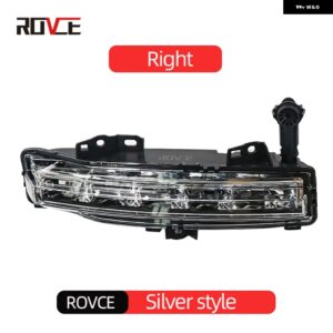 ランドローバー フロントバンパー LED フォグライト デイタイム ランニングライト レンジローバーヴォーグ 2023+ バンパー ランプ オートア - right silver