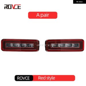 ランドローバー リア LED バンパー ライト リフレクターテールライト リバースライト ウィンカーライト ディフェンダー 2020-2023 スタイル - red A