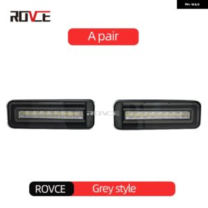 ランドローバー 2個 リア LED バンパー ライト ブレーキ ストップランプ ウィンカーライト ディフェンダー 2020-2024 カスタムパーツ アク - grey