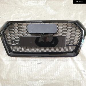 アウディ Q5 SQ5 2018 2019 2020 フロントバンパー レーシング グリル スポーツ エンジン メッシュ ガード グリッド クワトロ スタイル カ - rsq5 style black
