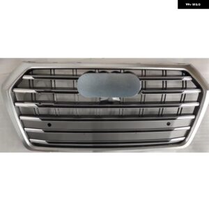 アウディ Q5 SQ5 2018 2019 2020 フロントバンパー レーシング グリル スポーツ エンジン メッシュ ガード グリッド クワトロ スタイル カ - sq5 style silver