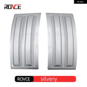 ランドローバー サイドドアフェンダーエアベント キットカバー トリム SVO スタイル レンジローバーヴォーグ 2013-2020 カーアクセサリー - all silver