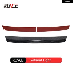ランドローバー リアバンパー カバー ガードトランクドアシルプレート延長 LED ブレーキ ターニングライト ディフェンダー 2020-2024 カス - without light
