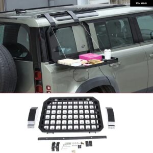 ランドローバー 折りたたみフレーム ディフェンダー 90 110 2020-2024 リア窓ガラス 装甲 収納 ラック車 外装 アクセサリー カスタムパーツ - Right