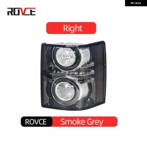 ランドローバー LED リアテール レンジローバーヴォーグ 2010-2012 L322 スモークレンズ電球ストップハザードウィンカーライト ブレーキ ラ - Right