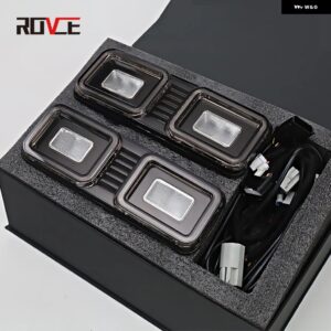 ランドローバー リアバンパー リフレクター LED ライト ウィンカーライト ディフェンダー 2020-2024 スタイルリバースランプ カスタムパー - black 2pcs