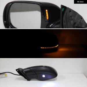 アウディ サイドミラー Q7 4L2010-2016 2017 LED バックミラー ウィンカーライト インジケータ加熱ガラス カバー レンズミラー アセンブリ - 17pins left