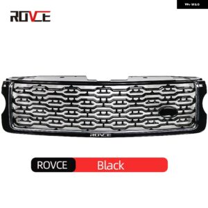 ランドローバー 車アッパーバンパー フードメッシュグリッドフロントバンパー グリル レンジローバーヴォーグ SVA 2013-2017 L405 スタイル - black