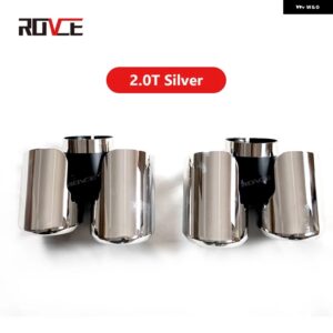 ランドローバー ディフェンダー 2020-2023 007 マフラーテールスロートテールパイプ車 外装 アクセサリー カスタムパーツ アクセサリー 交 - 2.0T silver