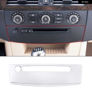 BMW コンソール エアコンボリュームボタン CD パネル 装飾フレーム カバー 5シリーズ E60 2004-2010 インテリア - Style F