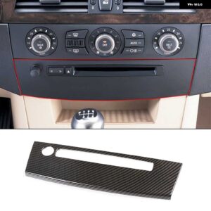 BMW コンソール エアコンボリュームボタン CD パネル 装飾フレーム カバー 5シリーズ E60 2004-2010 インテリア - Style D