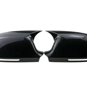 アウディ A3 A4 B8 A5 A6L A8L RS6 S8 Q3 バックミラー サイドミラー カバー ウイングキャップ外装ドアリアビューケーストリムカーボンルック - CARBON