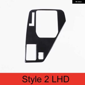 スバル PVC 黒 RHD LHD ステッカー CROSSTREK 2024 インプレッサ 2024 ギア シフトパネル インテリアトリム AC - Style 2 LHD