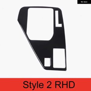 スバル PVC 黒 RHD LHD ステッカー CROSSTREK 2024 インプレッサ 2024 ギア シフトパネル インテリアトリム AC - Style 2 RHD