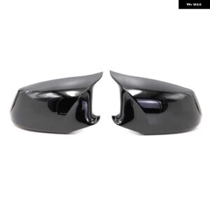 BMW LHD 5シリーズ F10 F11 2010-2013 バックミラー サイドミラー カバー ステッカー ウイングキャップ外装ドアケーストリムカーボン - Gloss Black