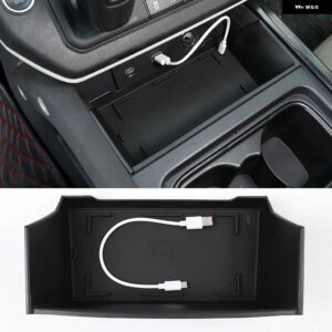 ランドローバー ABS ブラック中央 収納 アームレストボックス 収納 ボックス 電話ボックス ディフェンダー 90 110 130 2020-2025 カー - Style D