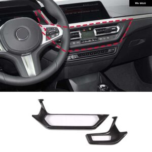 BMW 1 2シリーズ F40 F44 2023-2024 ABS カーボンインテリアキット ダッシュボード センターコンソール ギア シフトパネル カバー トリムステッカー - 12