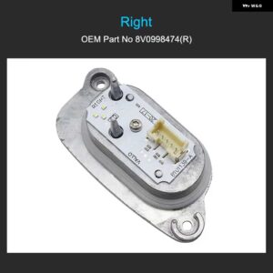 アウディ 8V0998473 8V0998474 LED DRL モジュール A3 S3 2018 プラグ アンドプレイ LED DRL ライトモジュール 8V0998473 8V0998474 - right 8V0998474