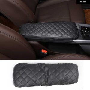 BMW PU レザー黒 X1 U11 2023-2024 センターコンソール ケース中央アームレストボックス カバー カー - Style B - leather