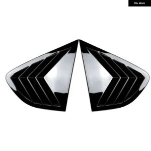 BMW カーボンウィンドウルーバーサイド車リアウィンドウシャッターカバー トリムベント トリム ABS X4 F26 2014-2018 オート - Gloss Black