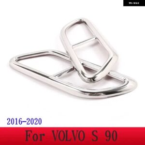 ボルボ 2個 ステンレス テールマフラーマフラー出力カバー トリム XC60 S60 XC90 S90 V90 外装 - For　S90　2016-2020