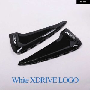 BMW 9 スタイル サイドベント エアフローフェンダー インテークステッカー サメエラサイドベント カバー トリム Xシリーズ X5 F15 X5M F85 - Black6